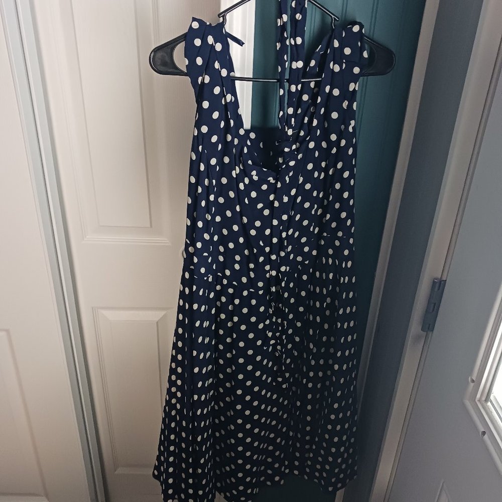 Vintage Swing Dress w/ Polka Dots